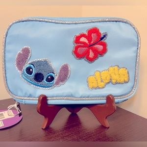 Disney Stitch Nylon Jewelry Organizer with Zip Closure Jewelry Storage